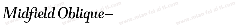 Midfield Oblique字体转换